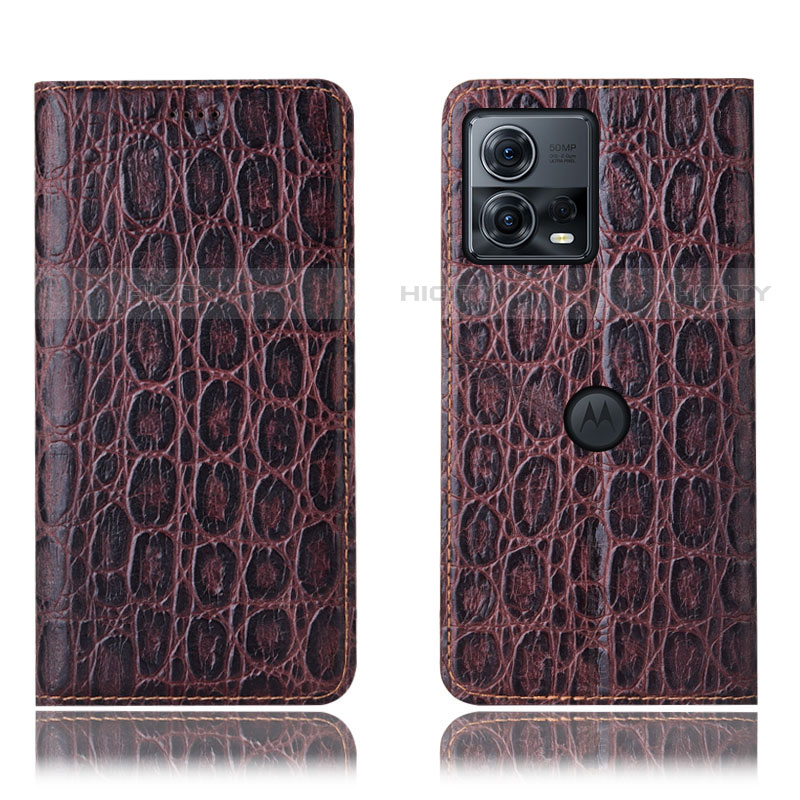 Funda de Cuero Cartera con Soporte Carcasa H18P para Motorola Moto Edge S30 Pro 5G