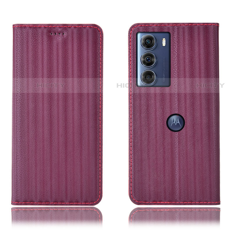 Funda de Cuero Cartera con Soporte Carcasa H18P para Motorola Moto G200 5G