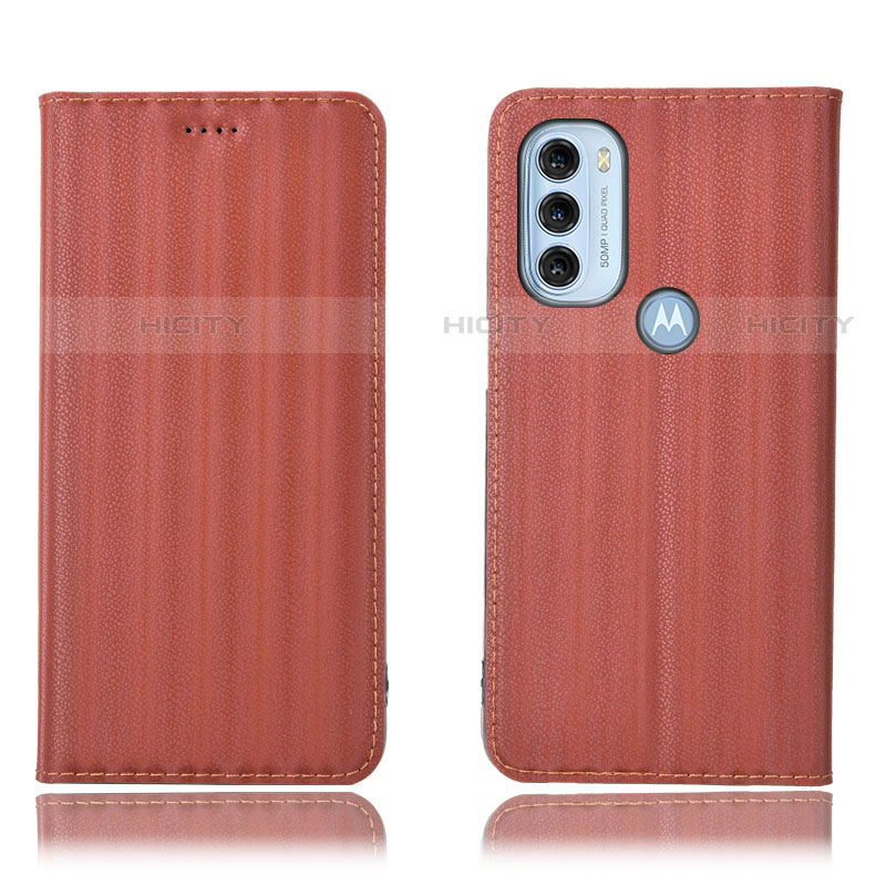 Funda de Cuero Cartera con Soporte Carcasa H18P para Motorola Moto G71 5G