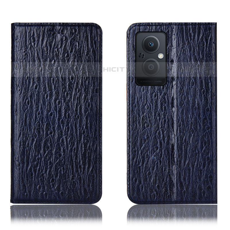 Funda de Cuero Cartera con Soporte Carcasa H18P para OnePlus Nord N20 5G Azul