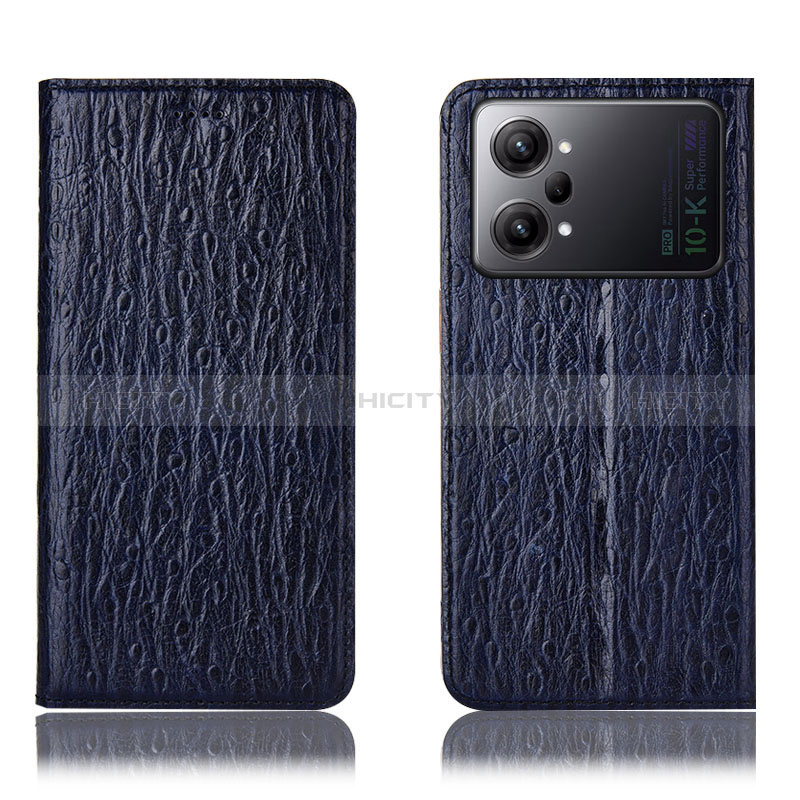 Funda de Cuero Cartera con Soporte Carcasa H18P para Oppo K10 Pro 5G Azul