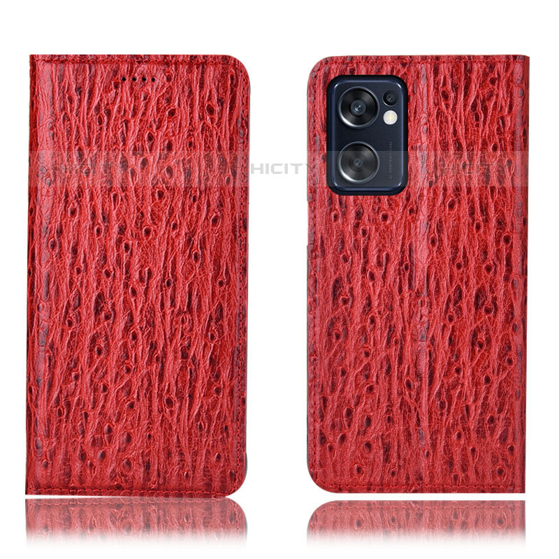 Funda de Cuero Cartera con Soporte Carcasa H18P para Oppo Reno7 SE 5G