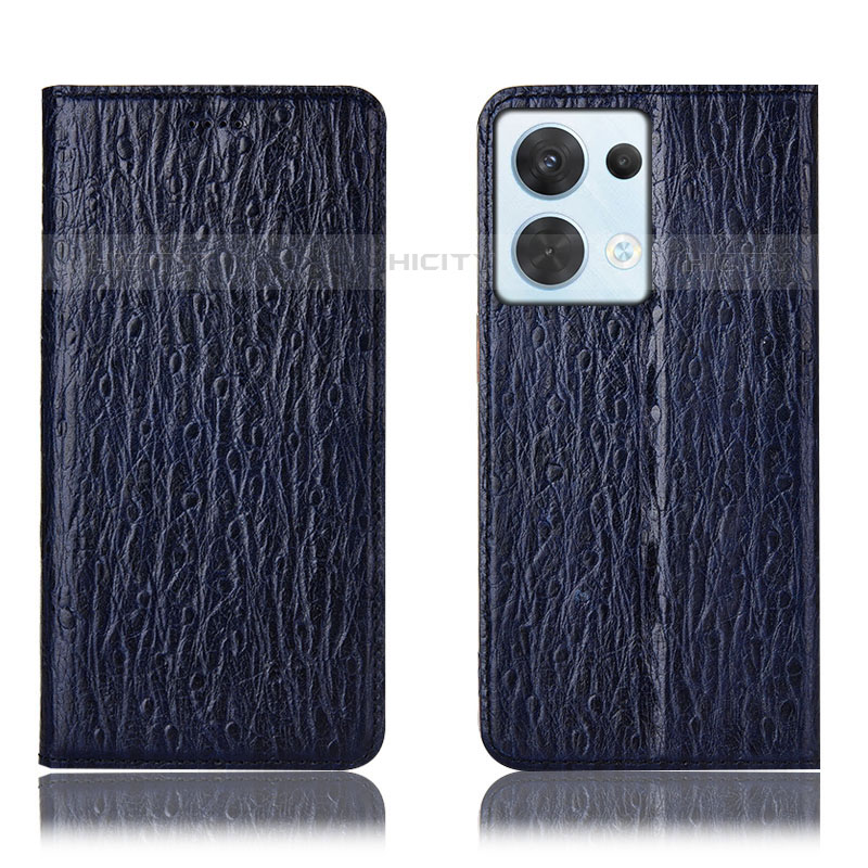 Funda de Cuero Cartera con Soporte Carcasa H18P para Oppo Reno9 5G