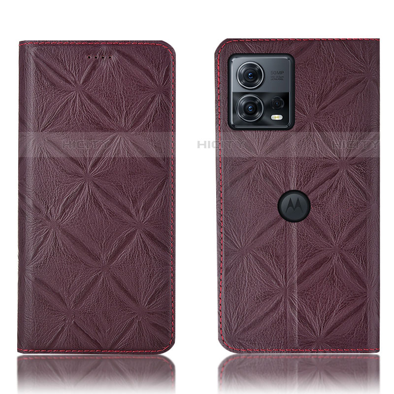 Funda de Cuero Cartera con Soporte Carcasa H19P para Motorola Moto Edge 30 Fusion 5G