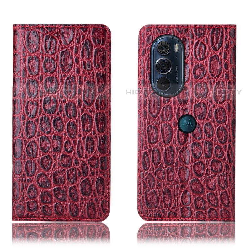 Funda de Cuero Cartera con Soporte Carcasa H19P para Motorola Moto Edge X30 5G