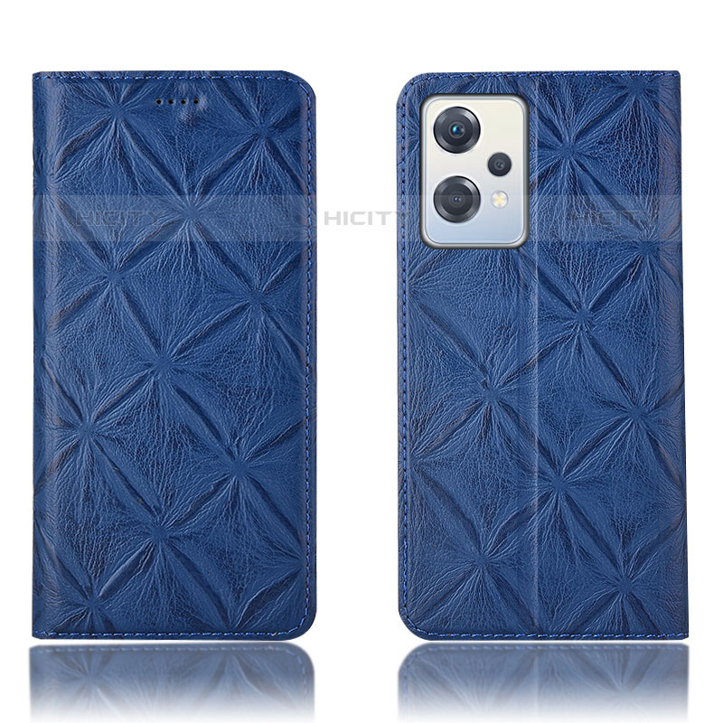 Funda de Cuero Cartera con Soporte Carcasa H19P para OnePlus Nord CE 2 Lite 5G Azul