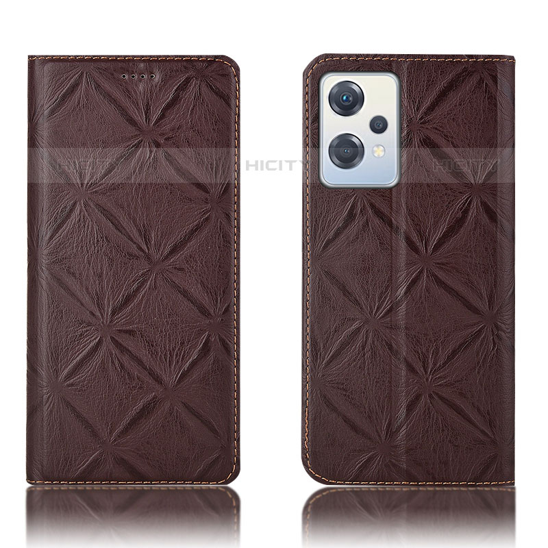 Funda de Cuero Cartera con Soporte Carcasa H19P para OnePlus Nord CE 2 Lite 5G Marron