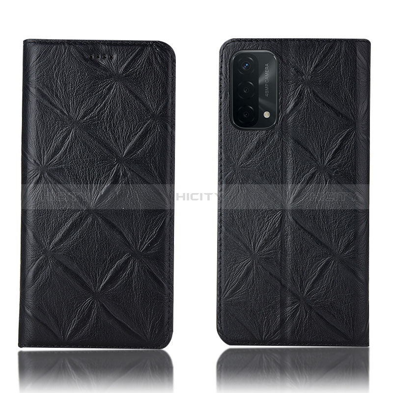 Funda de Cuero Cartera con Soporte Carcasa H19P para Oppo A74 5G