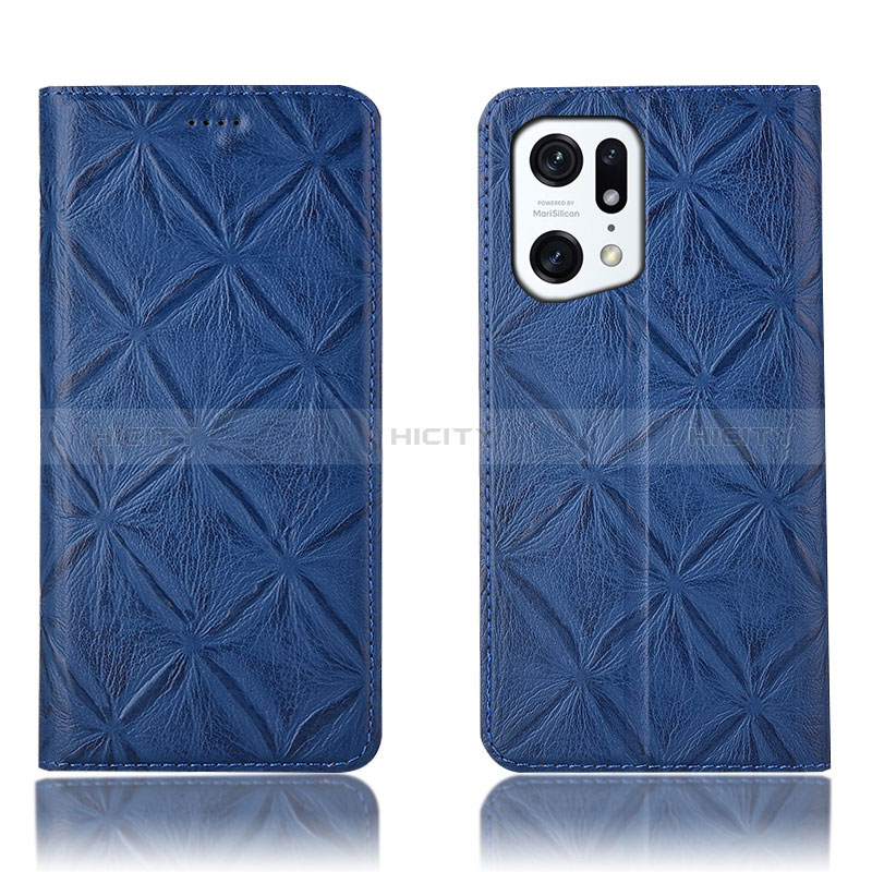 Funda de Cuero Cartera con Soporte Carcasa H19P para Oppo Find X5 5G