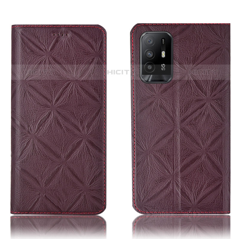 Funda de Cuero Cartera con Soporte Carcasa H19P para Oppo Reno5 Z 5G