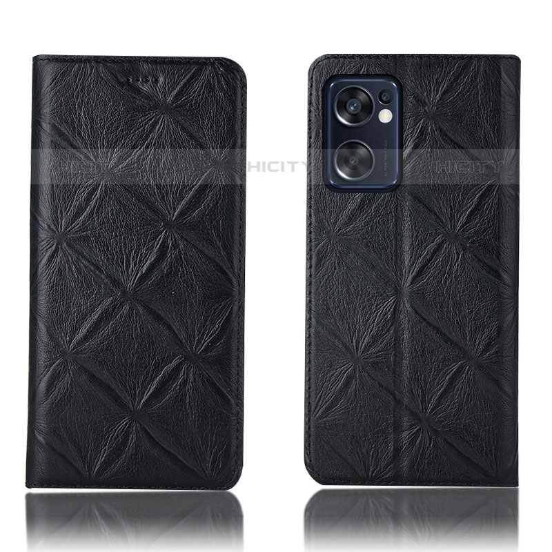 Funda de Cuero Cartera con Soporte Carcasa H19P para Oppo Reno7 SE 5G