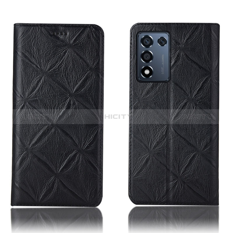 Funda de Cuero Cartera con Soporte Carcasa H19P para Realme 9 SE 5G Negro