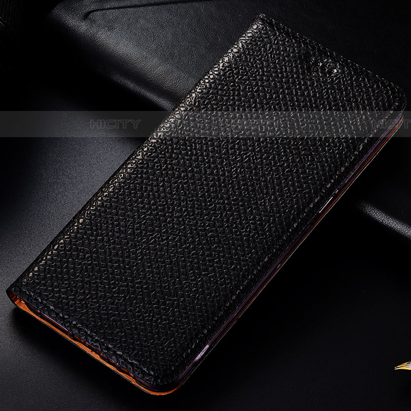 Funda de Cuero Cartera con Soporte Carcasa H19P para Samsung Galaxy A52 4G Negro