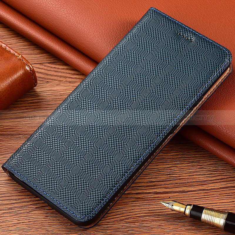 Funda de Cuero Cartera con Soporte Carcasa H20P para Asus ZenFone 10 Azul