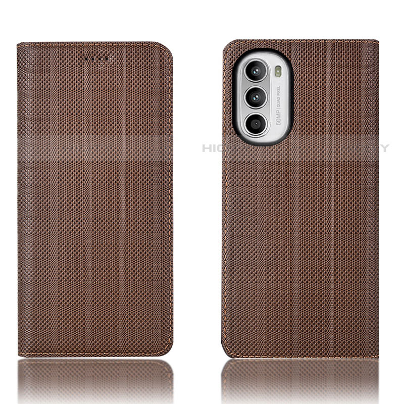 Funda de Cuero Cartera con Soporte Carcasa H20P para Motorola Moto Edge (2022) 5G