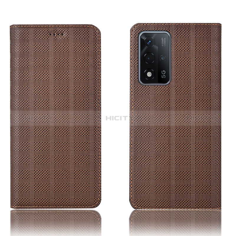 Funda de Cuero Cartera con Soporte Carcasa H20P para Oppo A93s 5G