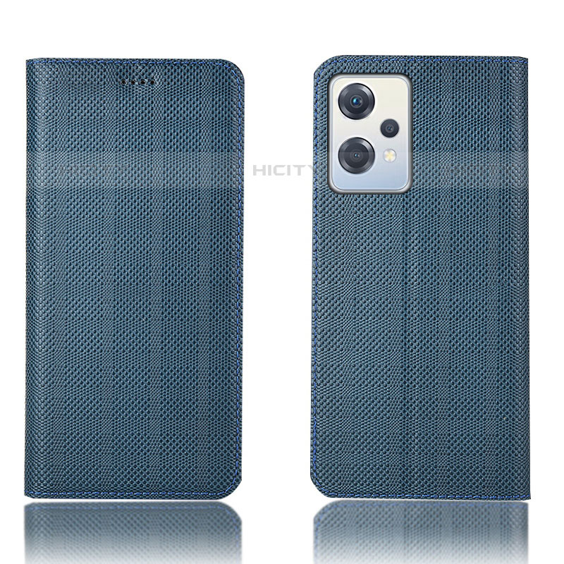 Funda de Cuero Cartera con Soporte Carcasa H20P para Oppo K10X 5G Azul