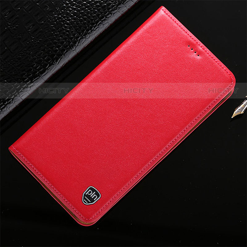 Funda de Cuero Cartera con Soporte Carcasa H20P para Vivo iQOO 9 5G Rojo