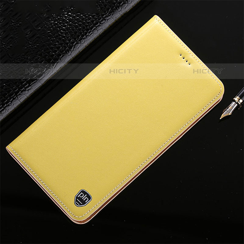 Funda de Cuero Cartera con Soporte Carcasa H21P para Google Pixel 7 5G Amarillo