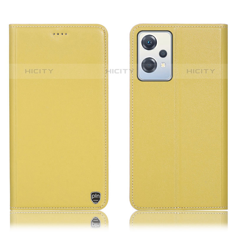 Funda de Cuero Cartera con Soporte Carcasa H21P para OnePlus Nord CE 2 Lite 5G Amarillo