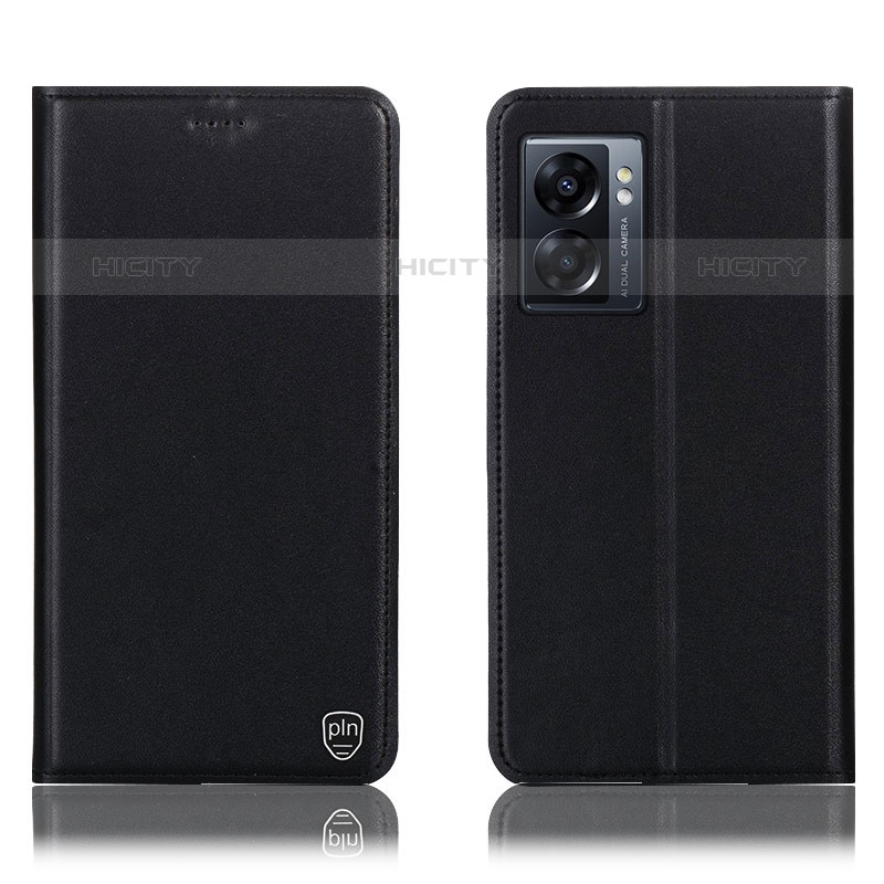 Funda de Cuero Cartera con Soporte Carcasa H21P para OnePlus Nord N300 5G Negro