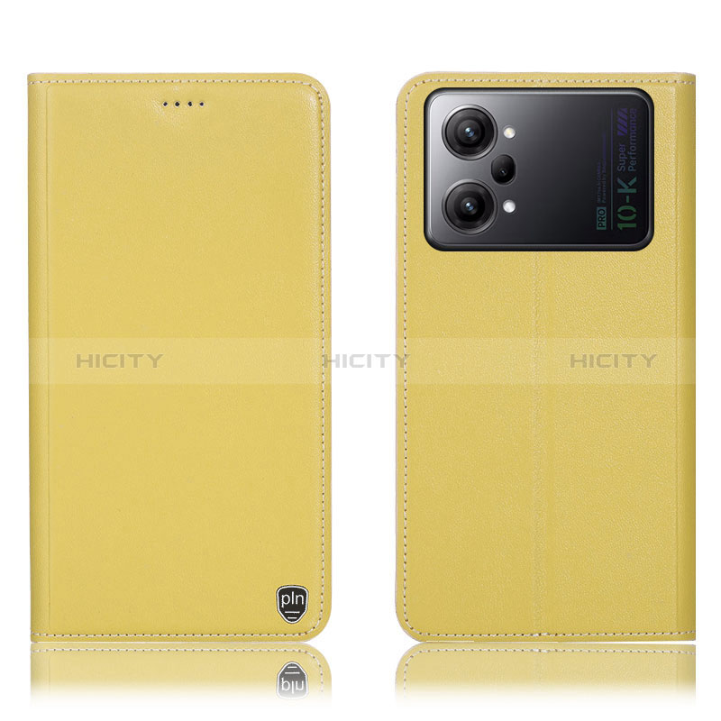 Funda de Cuero Cartera con Soporte Carcasa H21P para Oppo K10 Pro 5G Amarillo