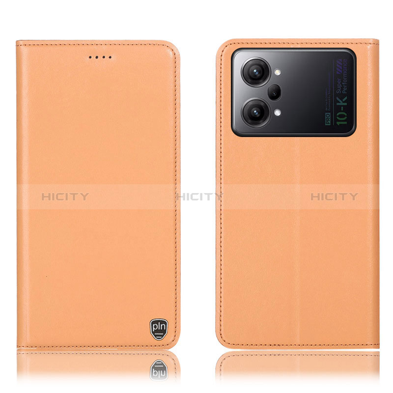 Funda de Cuero Cartera con Soporte Carcasa H21P para Oppo K10 Pro 5G Naranja