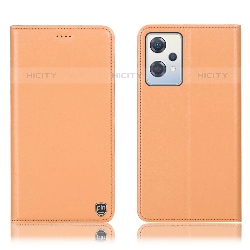 Funda de Cuero Cartera con Soporte Carcasa H21P para Oppo K10X 5G Naranja