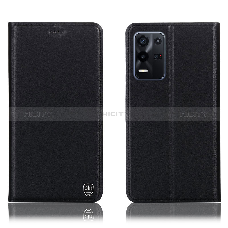 Funda de Cuero Cartera con Soporte Carcasa H21P para Oppo K9X 5G Negro