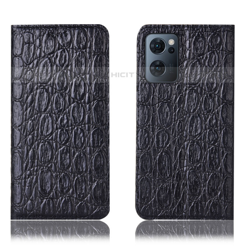 Funda de Cuero Cartera con Soporte Carcasa H22P para Oppo Reno7 5G