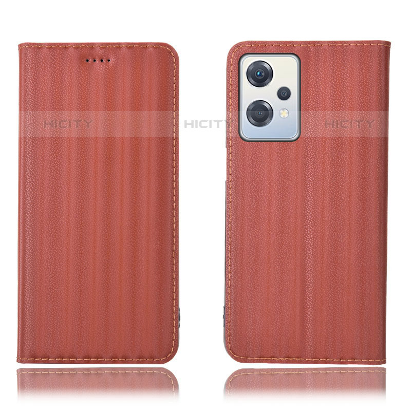 Funda de Cuero Cartera con Soporte Carcasa H23P para OnePlus Nord CE 2 Lite 5G Marron