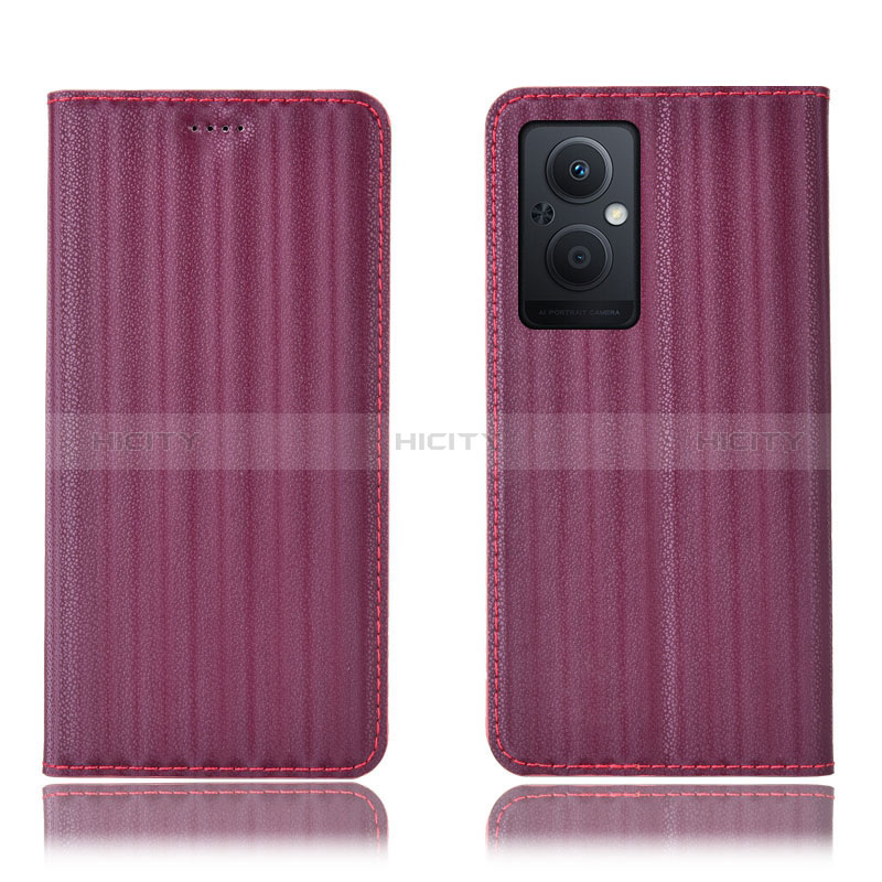 Funda de Cuero Cartera con Soporte Carcasa H23P para Oppo A96 5G