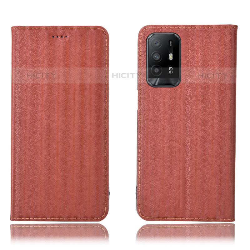 Funda de Cuero Cartera con Soporte Carcasa H23P para Oppo Reno5 Z 5G