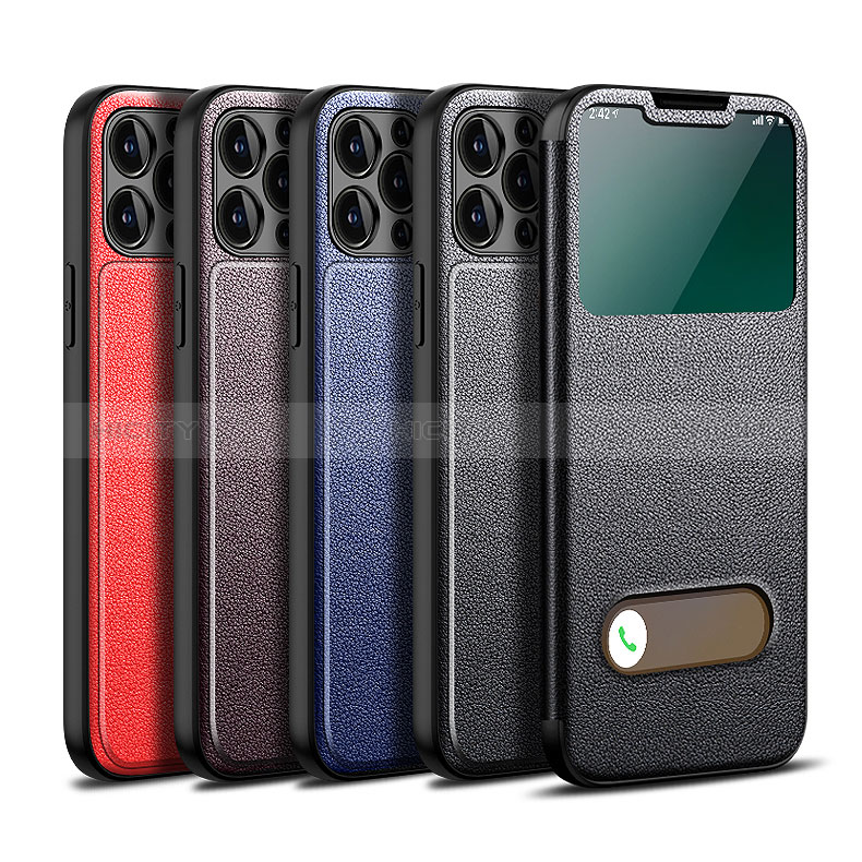 Funda de Cuero Cartera con Soporte Carcasa H24 para Apple iPhone 14 Pro