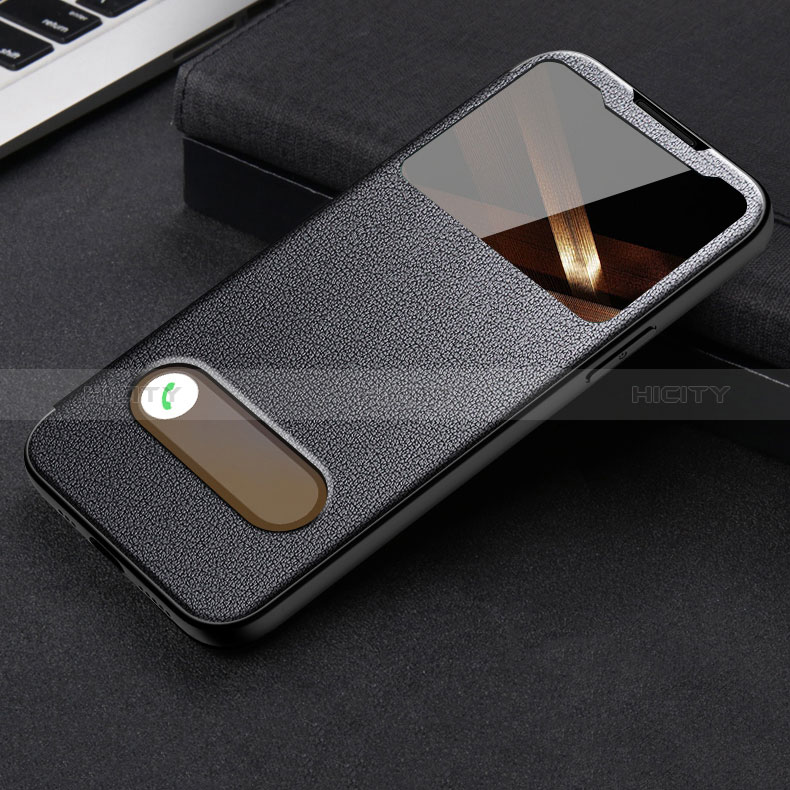 Funda de Cuero Cartera con Soporte Carcasa H24 para Apple iPhone 14 Pro Max Negro