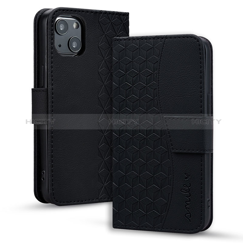 Funda de Cuero Cartera con Soporte Carcasa HF1 para Apple iPhone 14