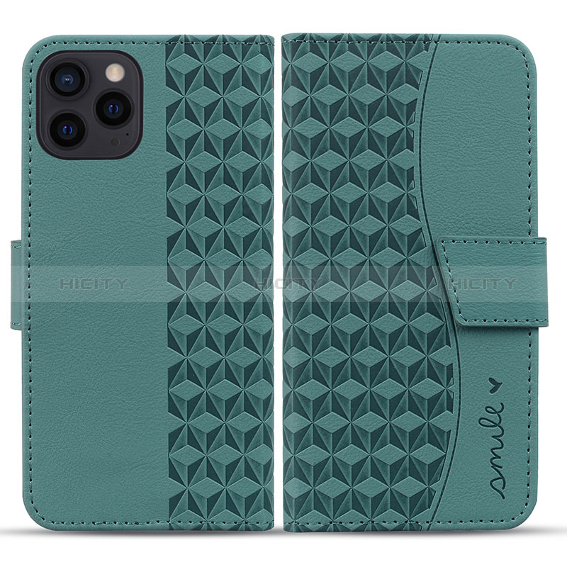 Funda de Cuero Cartera con Soporte Carcasa HF1 para Apple iPhone 14 Pro Verde