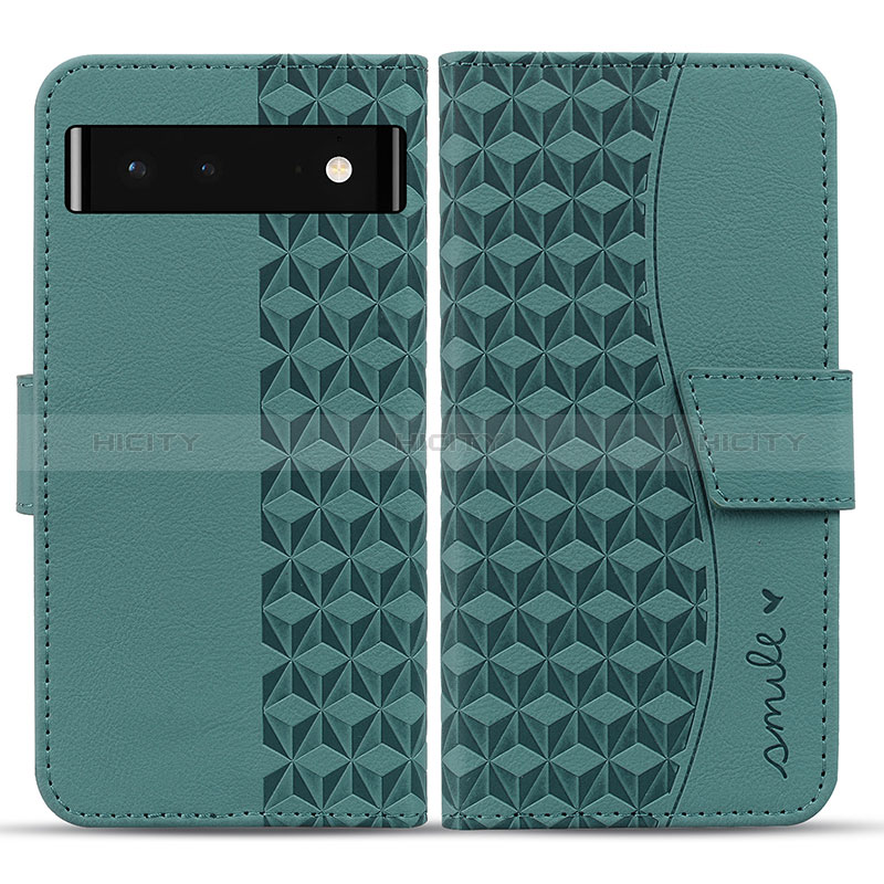 Funda de Cuero Cartera con Soporte Carcasa HF1 para Google Pixel 6 5G