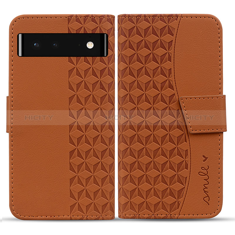 Funda de Cuero Cartera con Soporte Carcasa HF1 para Google Pixel 6 5G