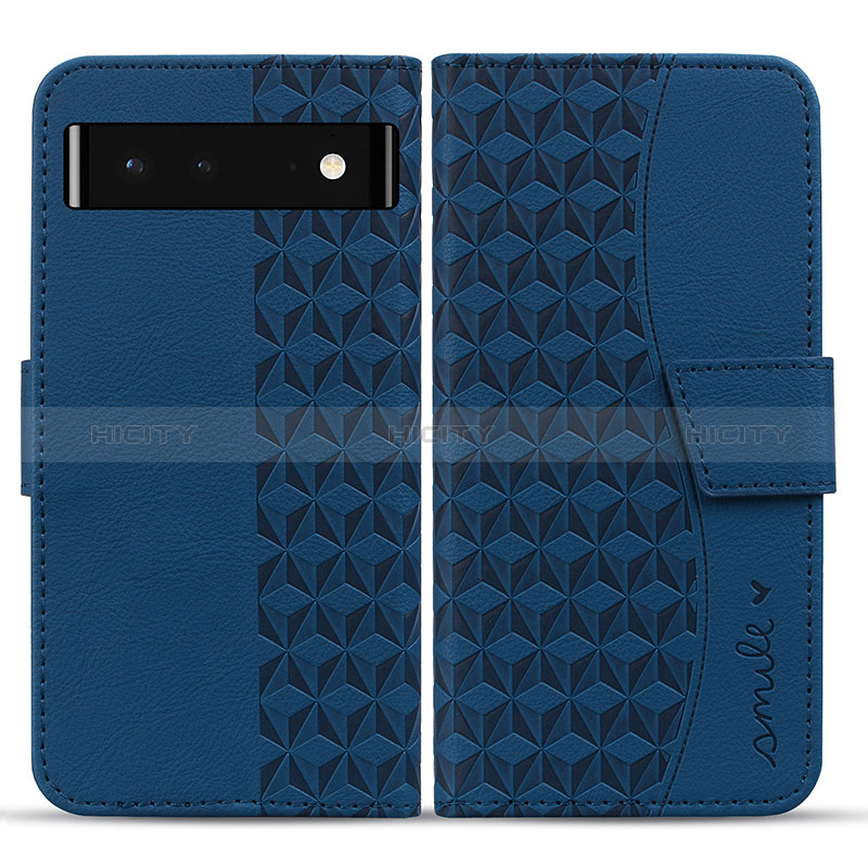 Funda de Cuero Cartera con Soporte Carcasa HF1 para Google Pixel 6 5G