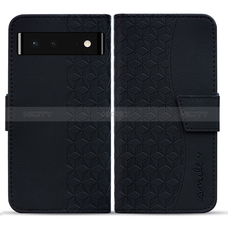 Funda de Cuero Cartera con Soporte Carcasa HF1 para Google Pixel 6 5G