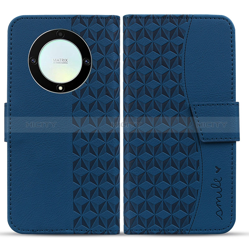 Funda de Cuero Cartera con Soporte Carcasa HF1 para Huawei Mate 60 Pro Azul