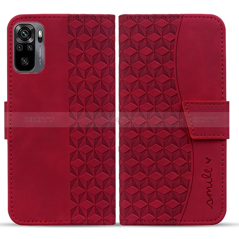 Funda de Cuero Cartera con Soporte Carcasa HF1 para Xiaomi Redmi Note 10 4G