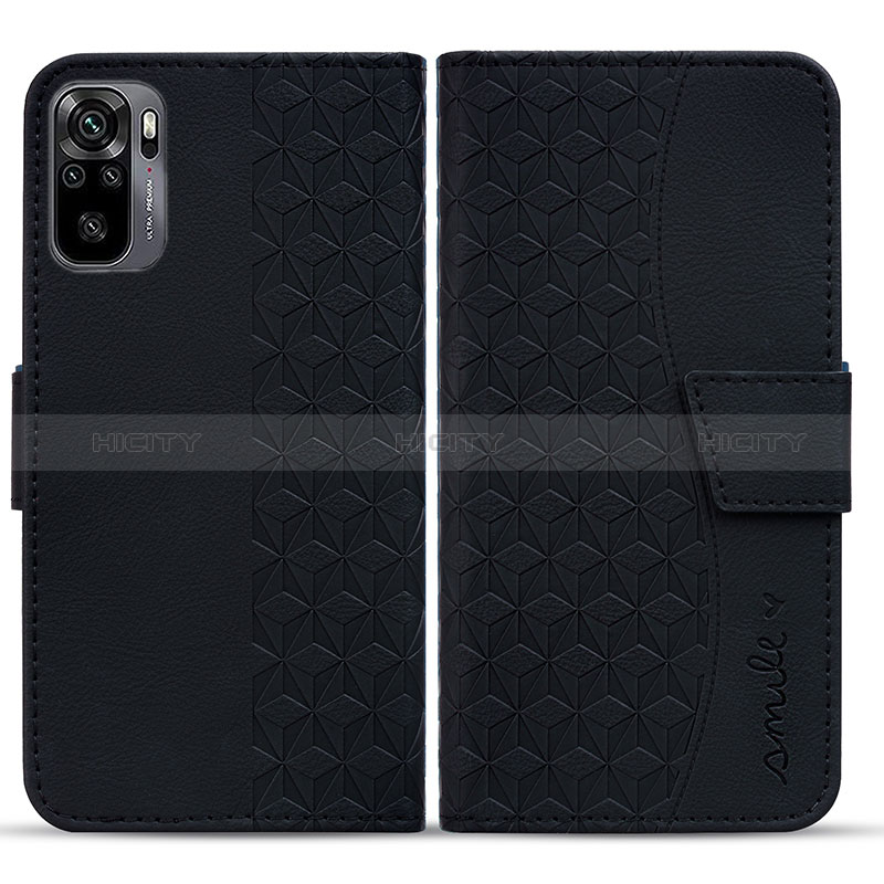 Funda de Cuero Cartera con Soporte Carcasa HF1 para Xiaomi Redmi Note 10 4G