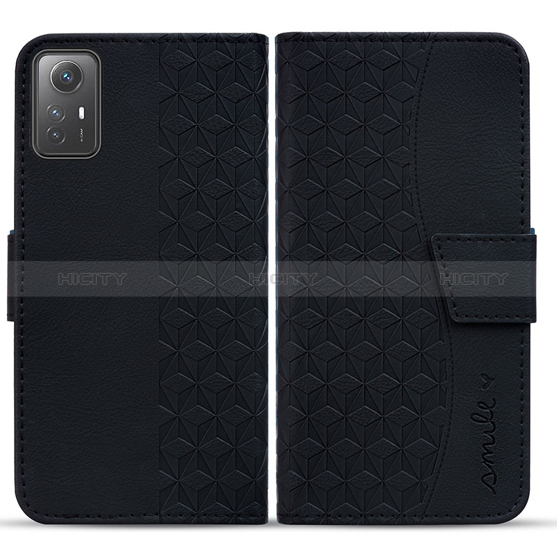 Funda de Cuero Cartera con Soporte Carcasa HF1 para Xiaomi Redmi Note 12S Negro