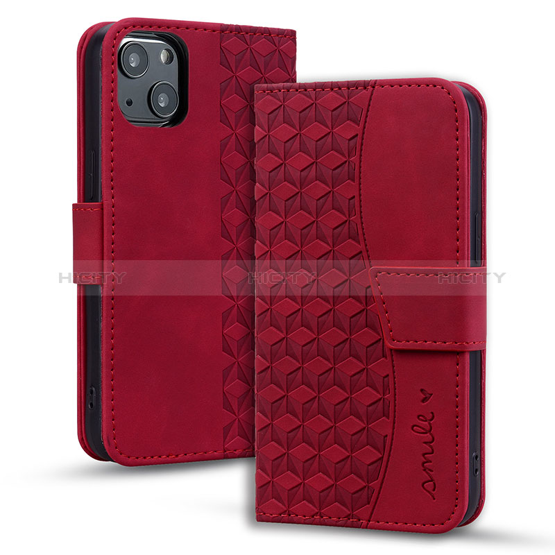 Funda de Cuero Cartera con Soporte Carcasa HF2 para Apple iPhone 14