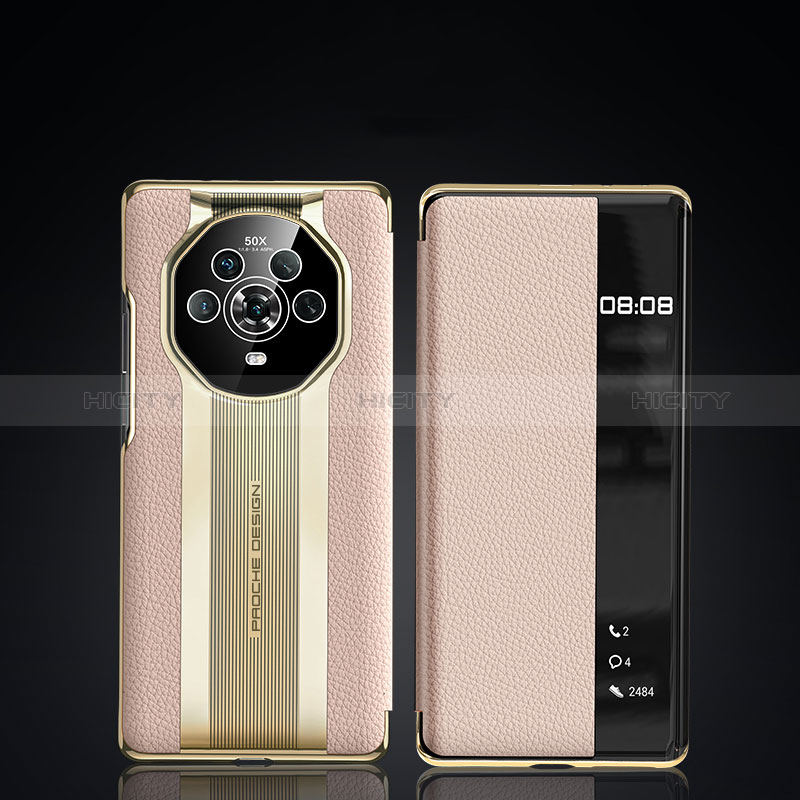 Funda de Cuero Cartera con Soporte Carcasa JB2 para Huawei Honor Magic4 5G Oro