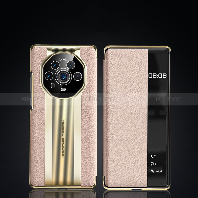 Funda de Cuero Cartera con Soporte Carcasa JB2 para Huawei Honor Magic4 Ultimate 5G Oro