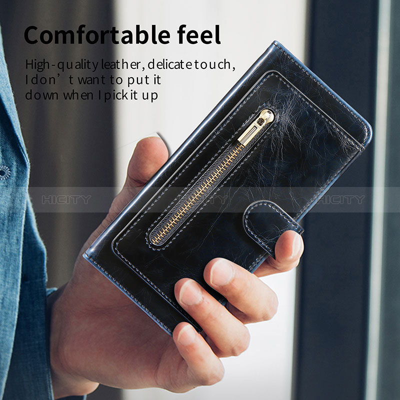 Funda de Cuero Cartera con Soporte Carcasa JDK para Samsung Galaxy Z Fold3 5G