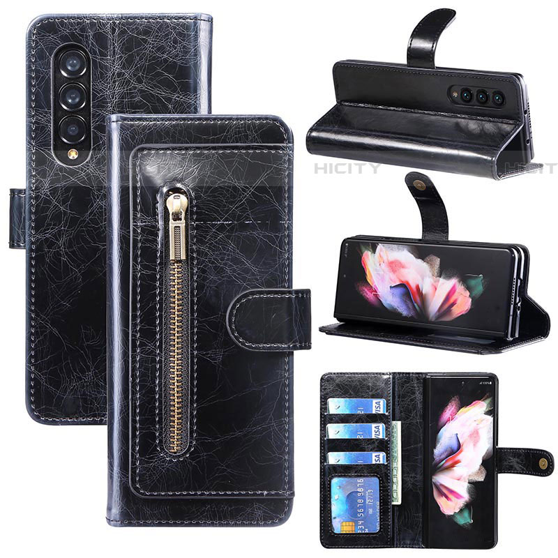 Funda de Cuero Cartera con Soporte Carcasa JDK para Samsung Galaxy Z Fold4 5G